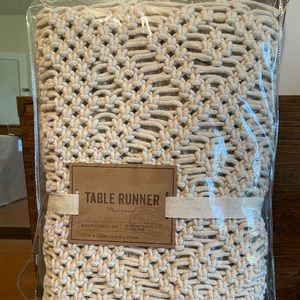 World Market Macrame Table Runner